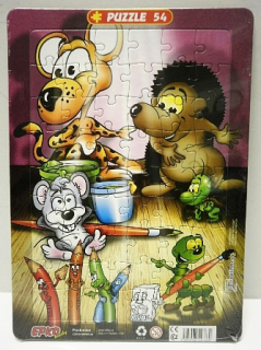 Puzzle Myška malování - deskové